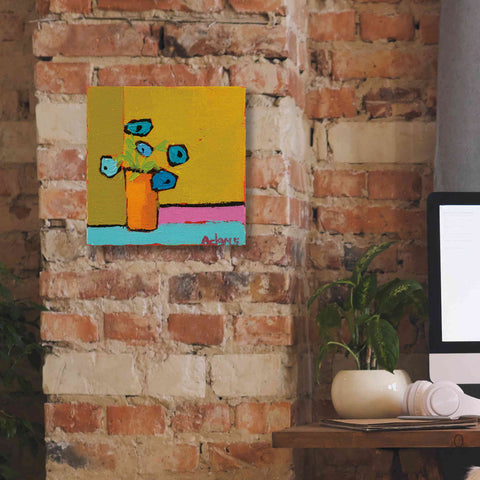 Image of 'Orange Vase' by Phyllis Adams, Canvas Wall Art,12 x 12