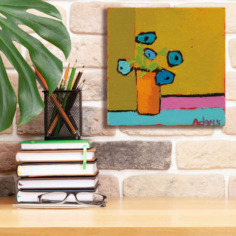 Image of 'Orange Vase' by Phyllis Adams, Canvas Wall Art,12 x 12