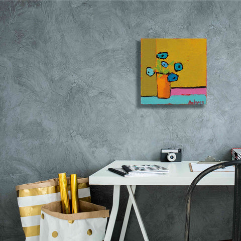 Image of 'Orange Vase' by Phyllis Adams, Canvas Wall Art,12 x 12