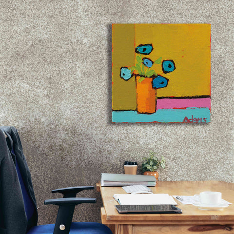 Image of 'Orange Vase' by Phyllis Adams, Canvas Wall Art,26 x 26