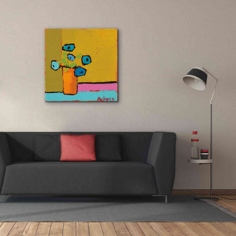 Image of 'Orange Vase' by Phyllis Adams, Canvas Wall Art,37 x 37