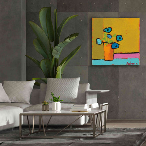Image of 'Orange Vase' by Phyllis Adams, Canvas Wall Art,37 x 37