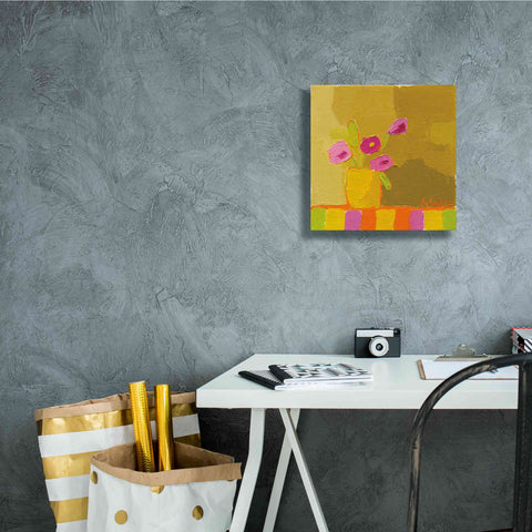 Image of 'Yellow Vase' by Phyllis Adams, Canvas Wall Art,12 x 12