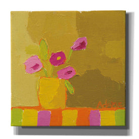 'Yellow Vase' by Phyllis Adams, Canvas Wall Art