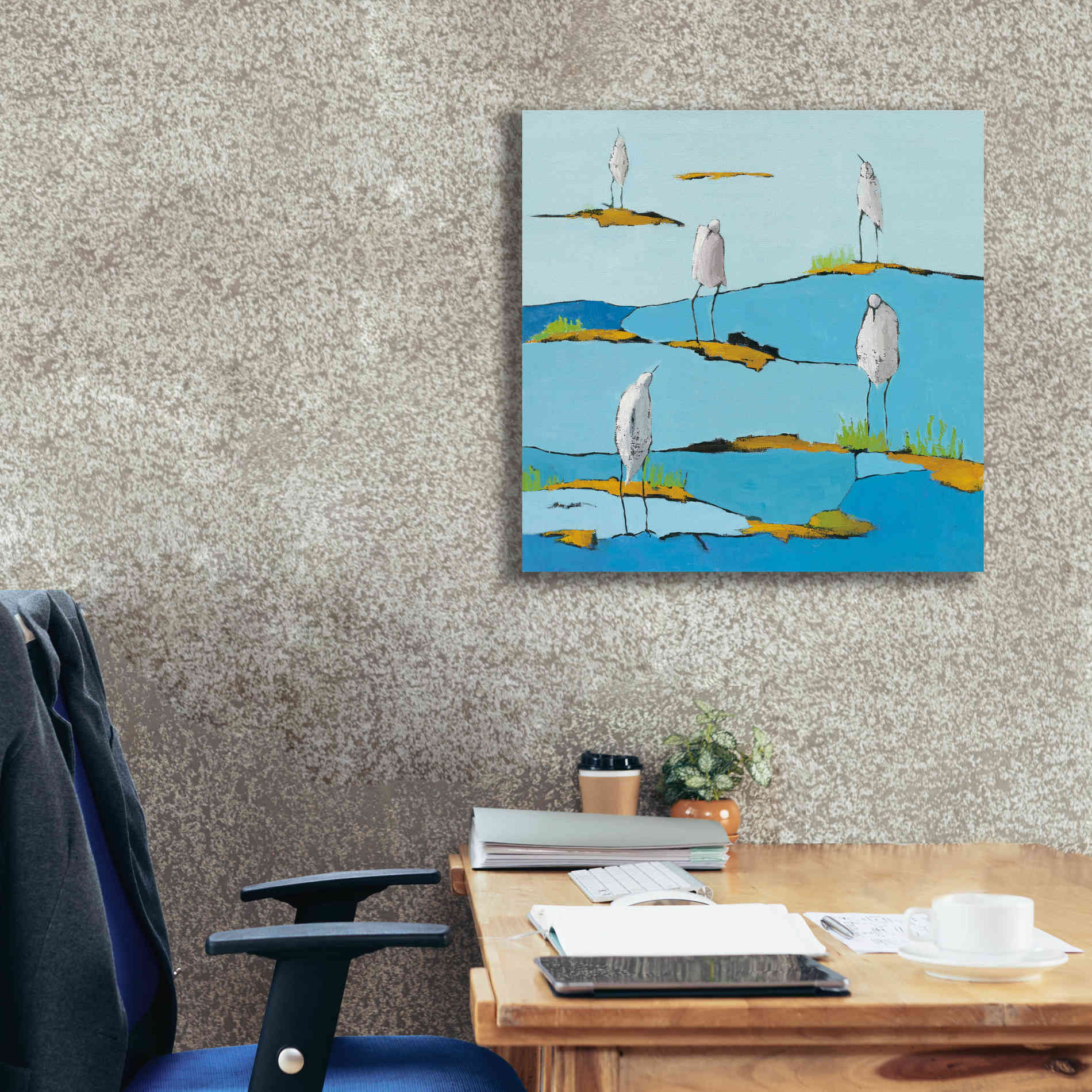 'Beach Bums v2' by Phyllis Adams, Canvas Wall Art,26 x 26