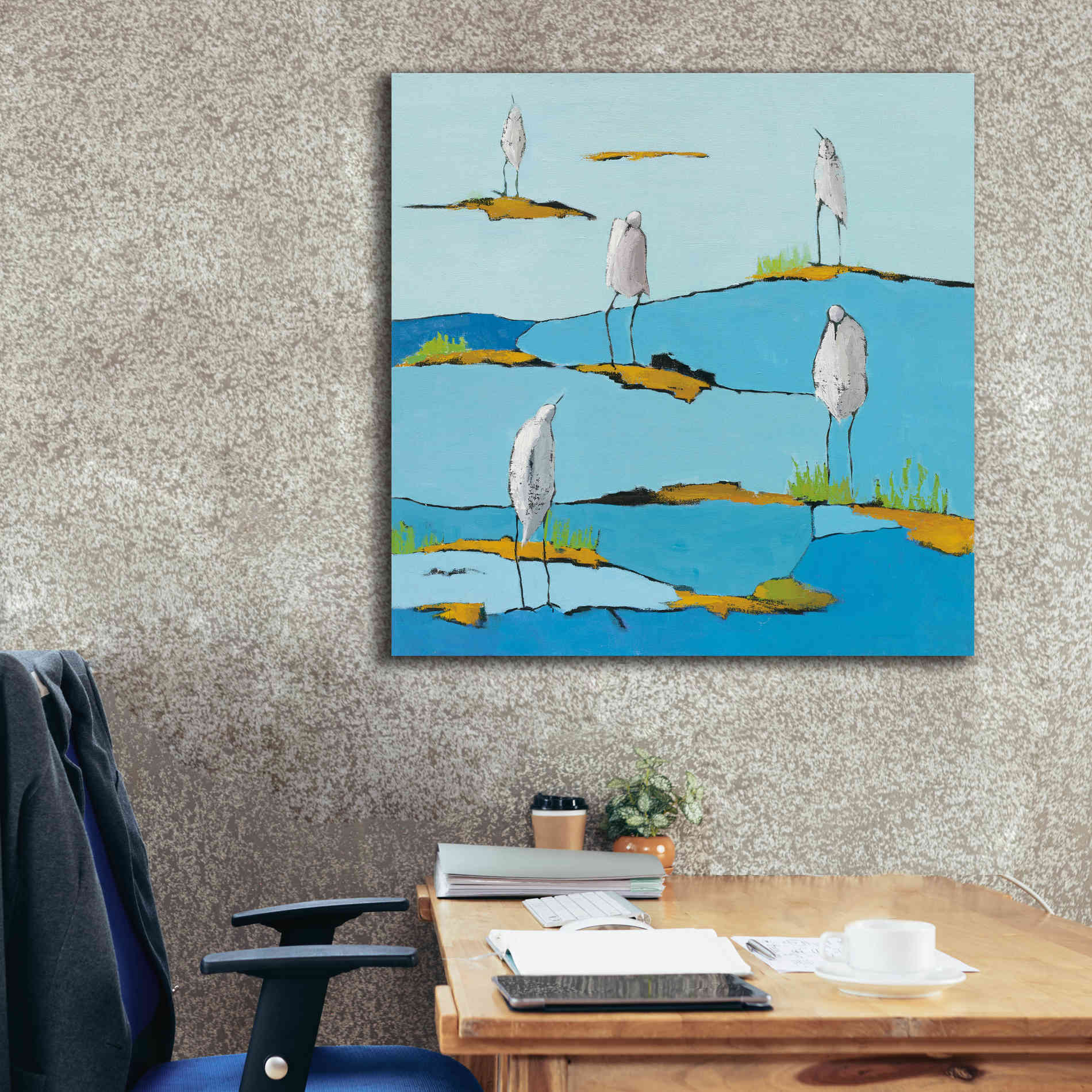 'Beach Bums v2' by Phyllis Adams, Canvas Wall Art,37 x 37