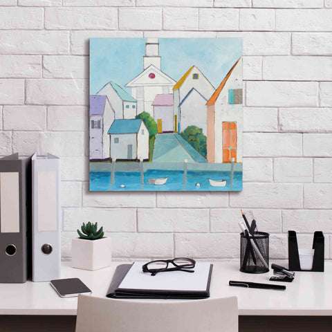 Image of 'Harbor Town III no Sign' by Phyllis Adams, Canvas Wall Art,18 x 18