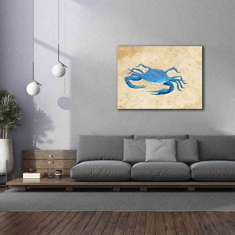 Image of 'Blue Crab V Neutral Crop' by Phyllis Adams, Canvas Wall Art,54 x 40