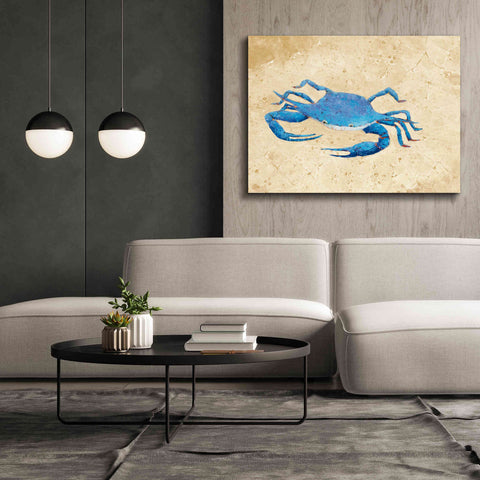 Image of 'Blue Crab V Neutral Crop' by Phyllis Adams, Canvas Wall Art,54 x 40