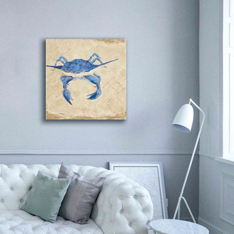 Image of 'Blue Crab VI Neutral' by Phyllis Adams, Canvas Wall Art,37 x 37
