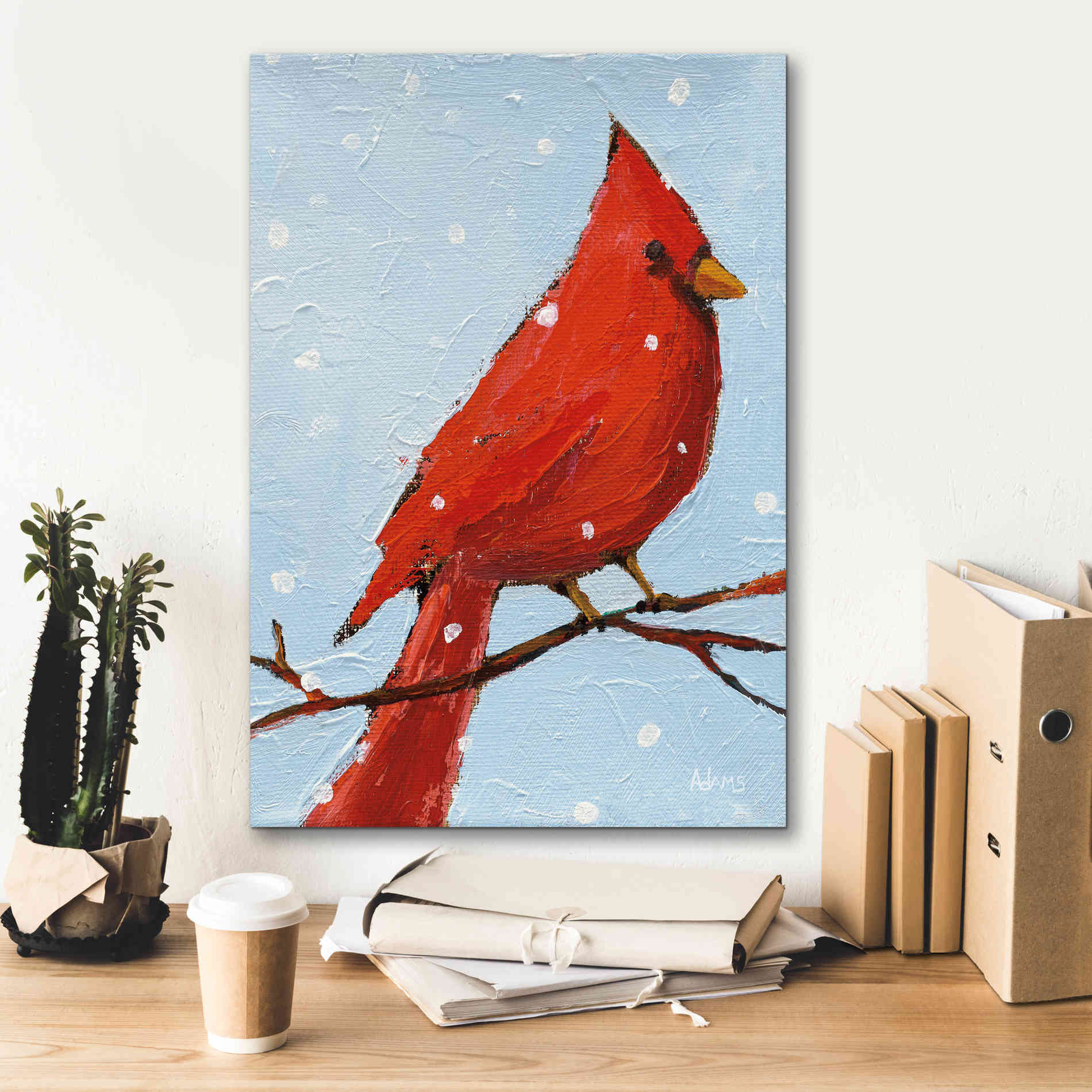'Cardinal I' by Phyllis Adams, Canvas Wall Art,18 x 26
