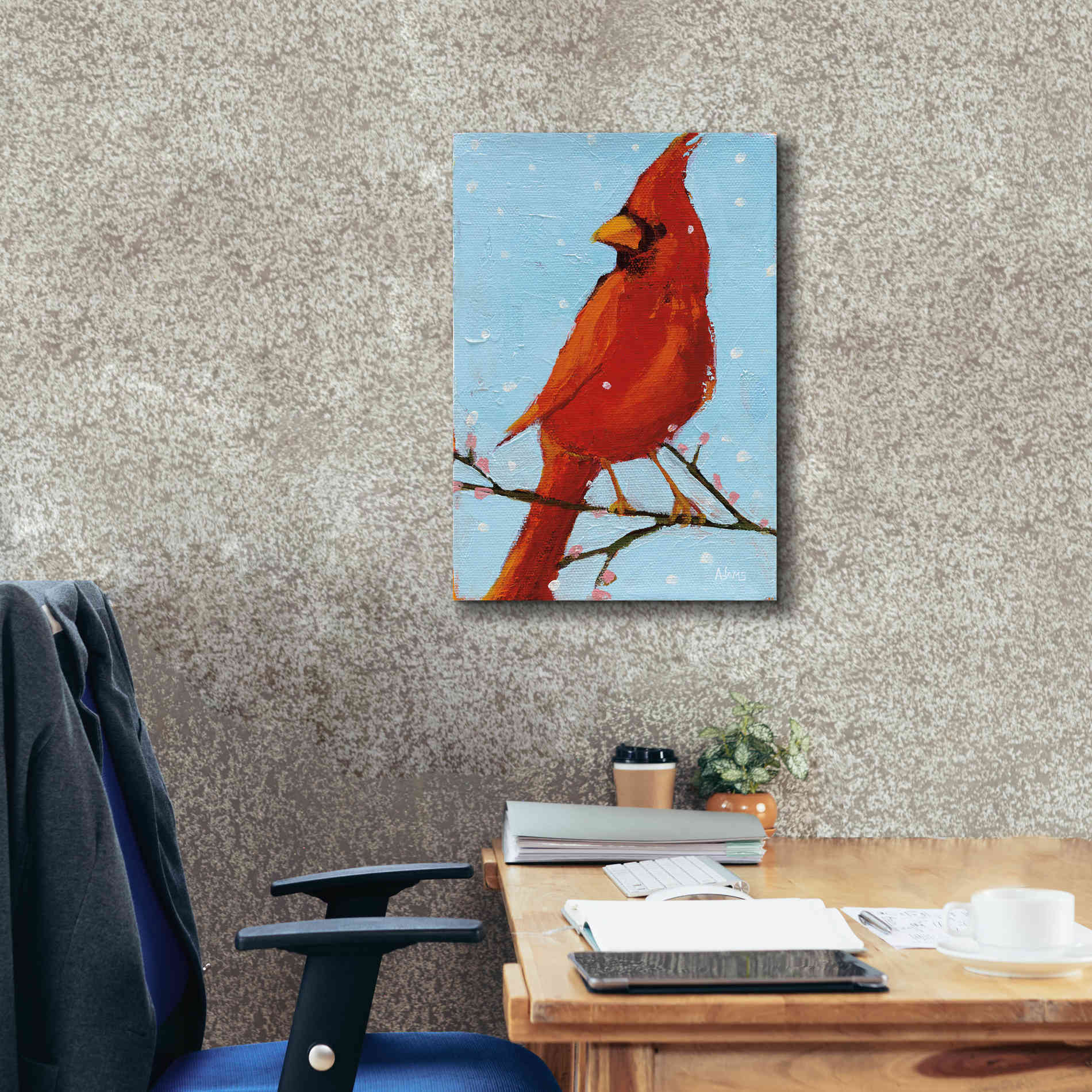 'Cardinal II' by Phyllis Adams, Canvas Wall Art,18 x 26