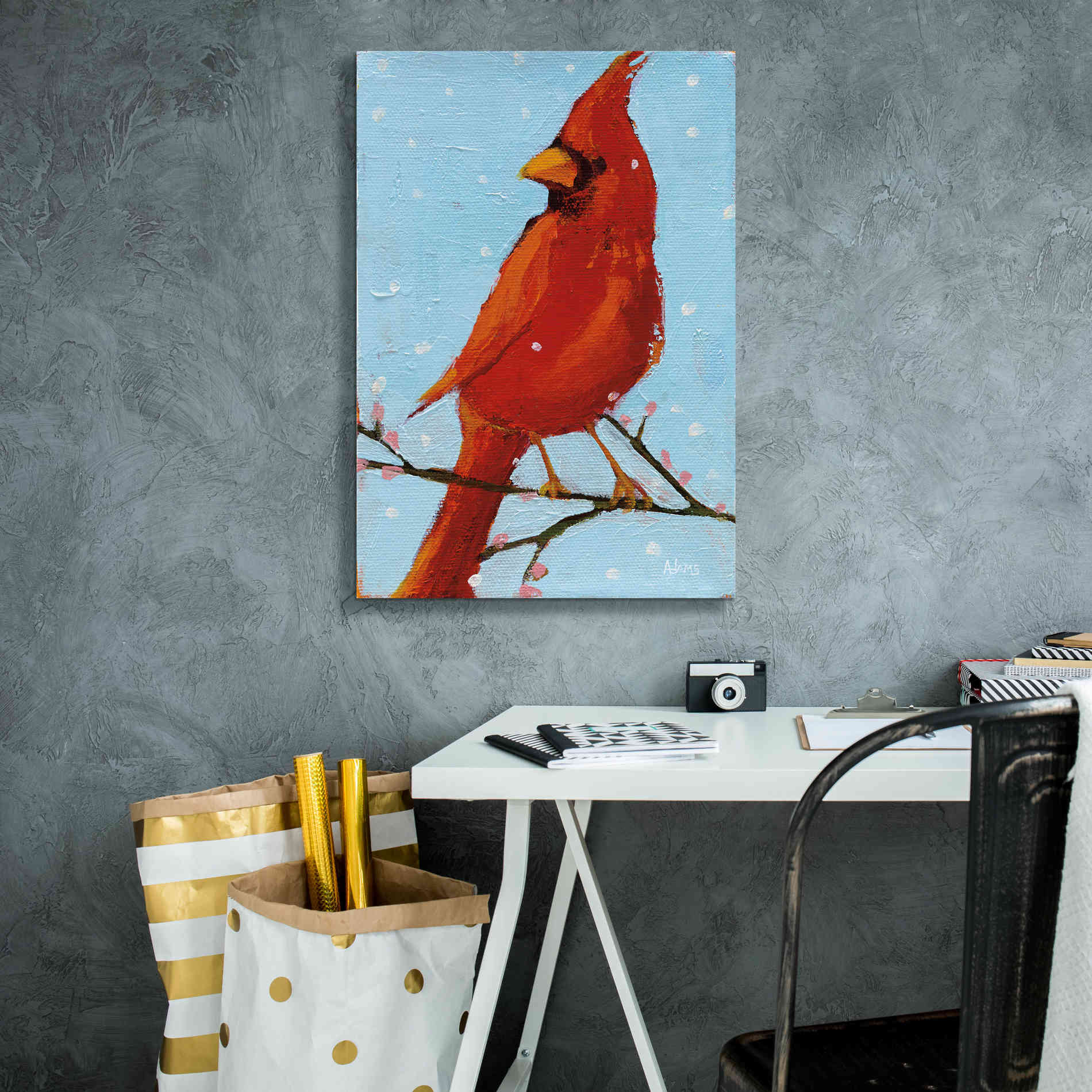 'Cardinal II' by Phyllis Adams, Canvas Wall Art,18 x 26