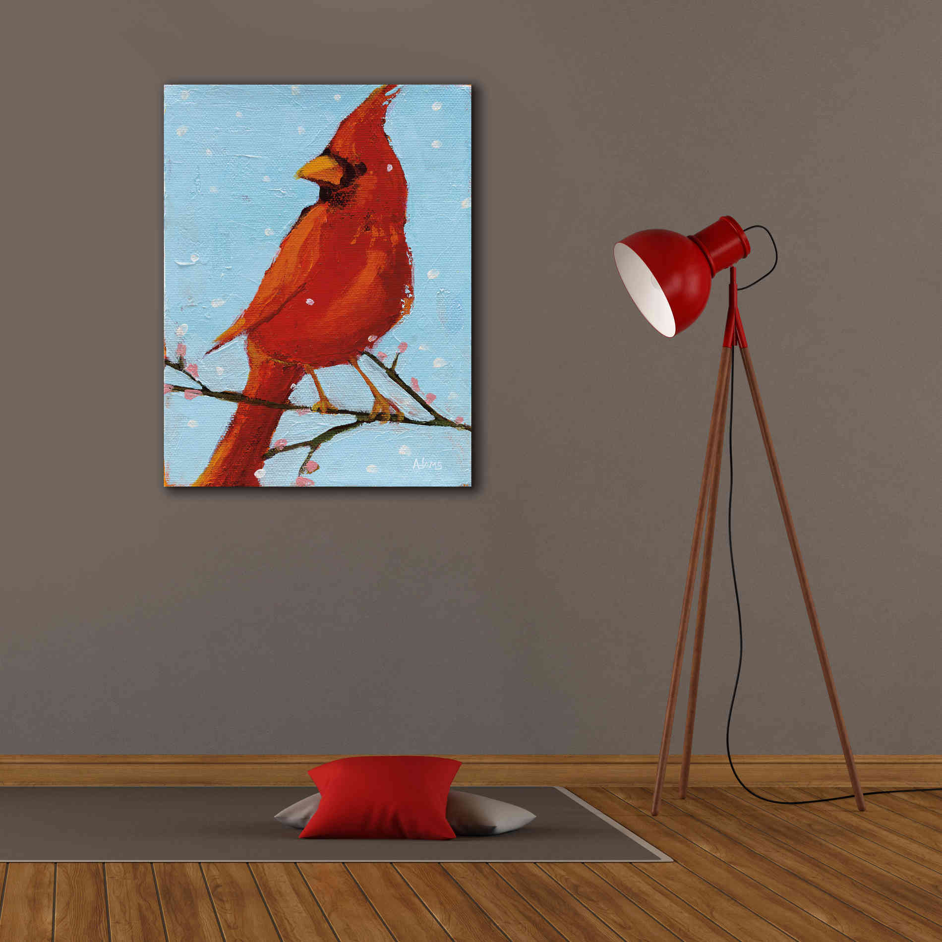 'Cardinal II' by Phyllis Adams, Canvas Wall Art,26 x 34