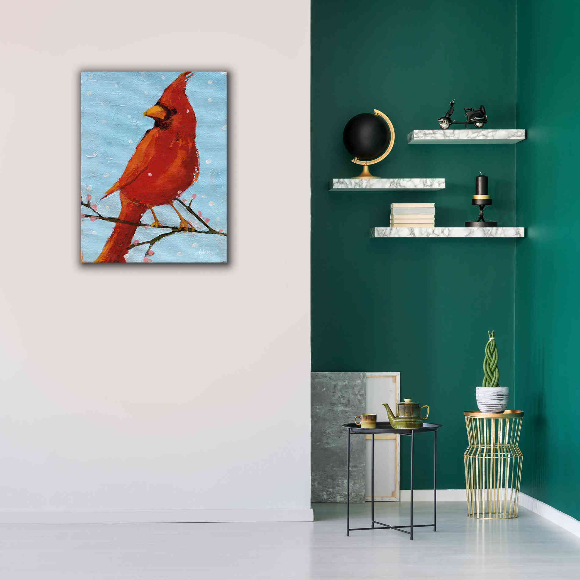 'Cardinal II' by Phyllis Adams, Canvas Wall Art,26 x 34