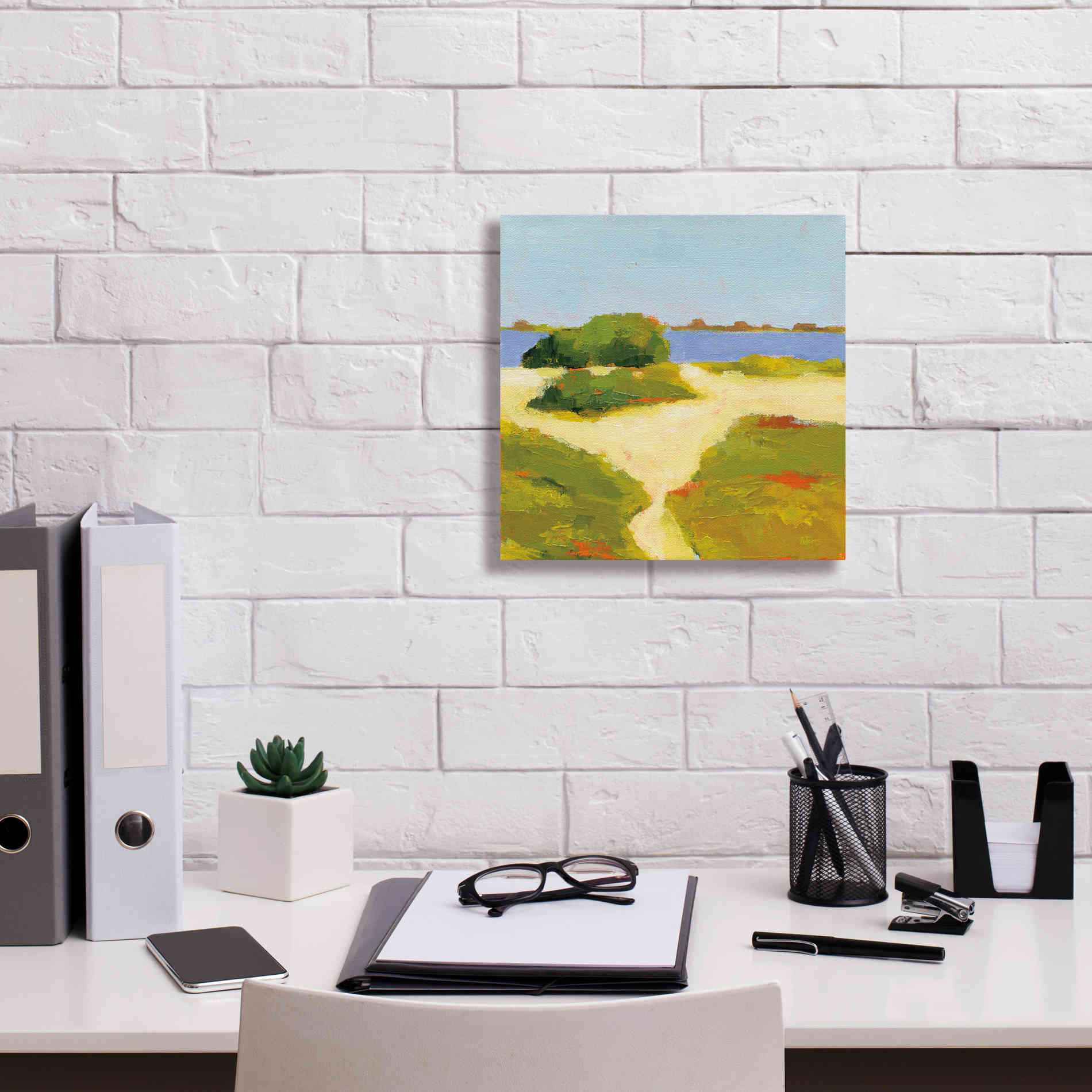 'Path to the Beach' by Phyllis Adams, Canvas Wall Art,12 x 12