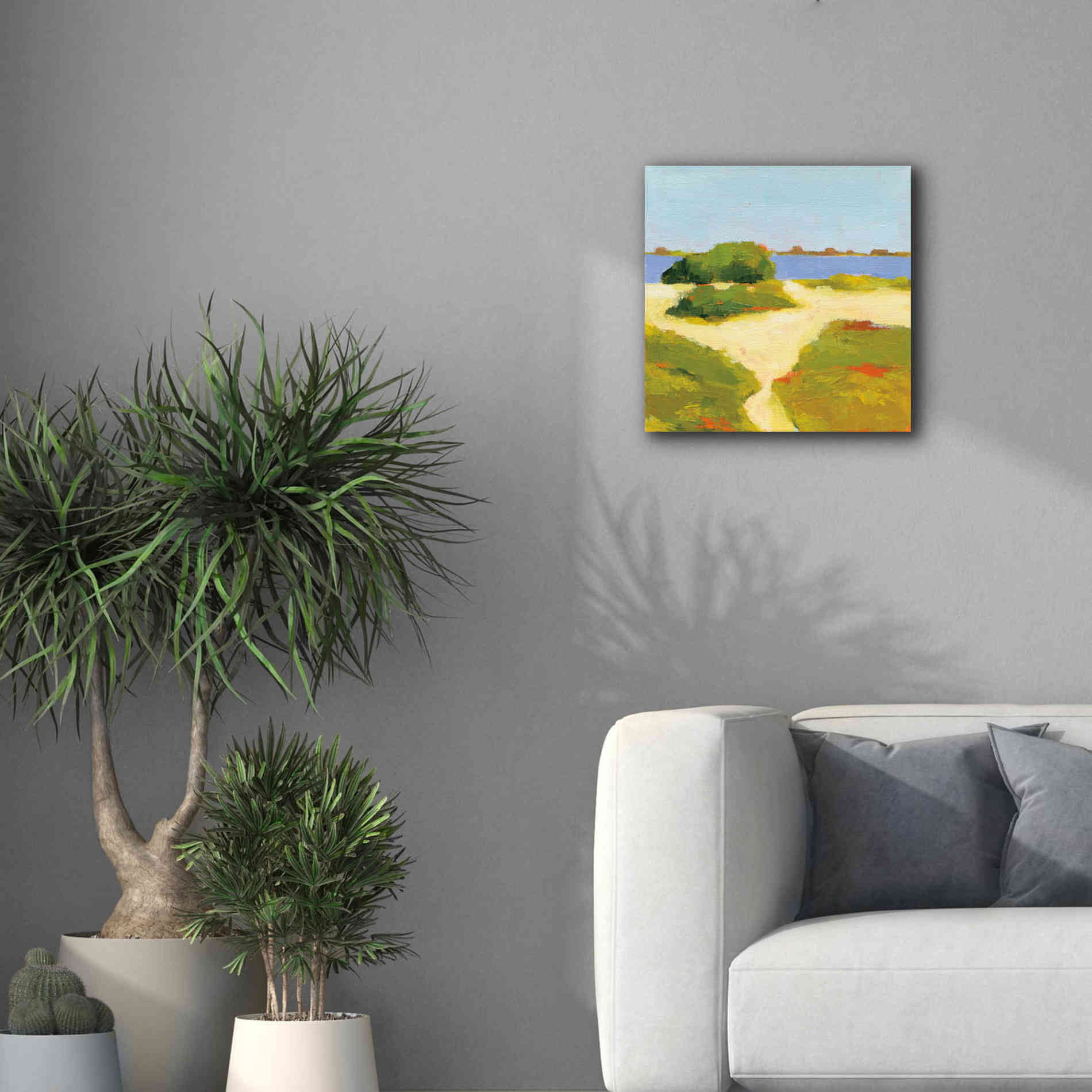 'Path to the Beach' by Phyllis Adams, Canvas Wall Art,18 x 18