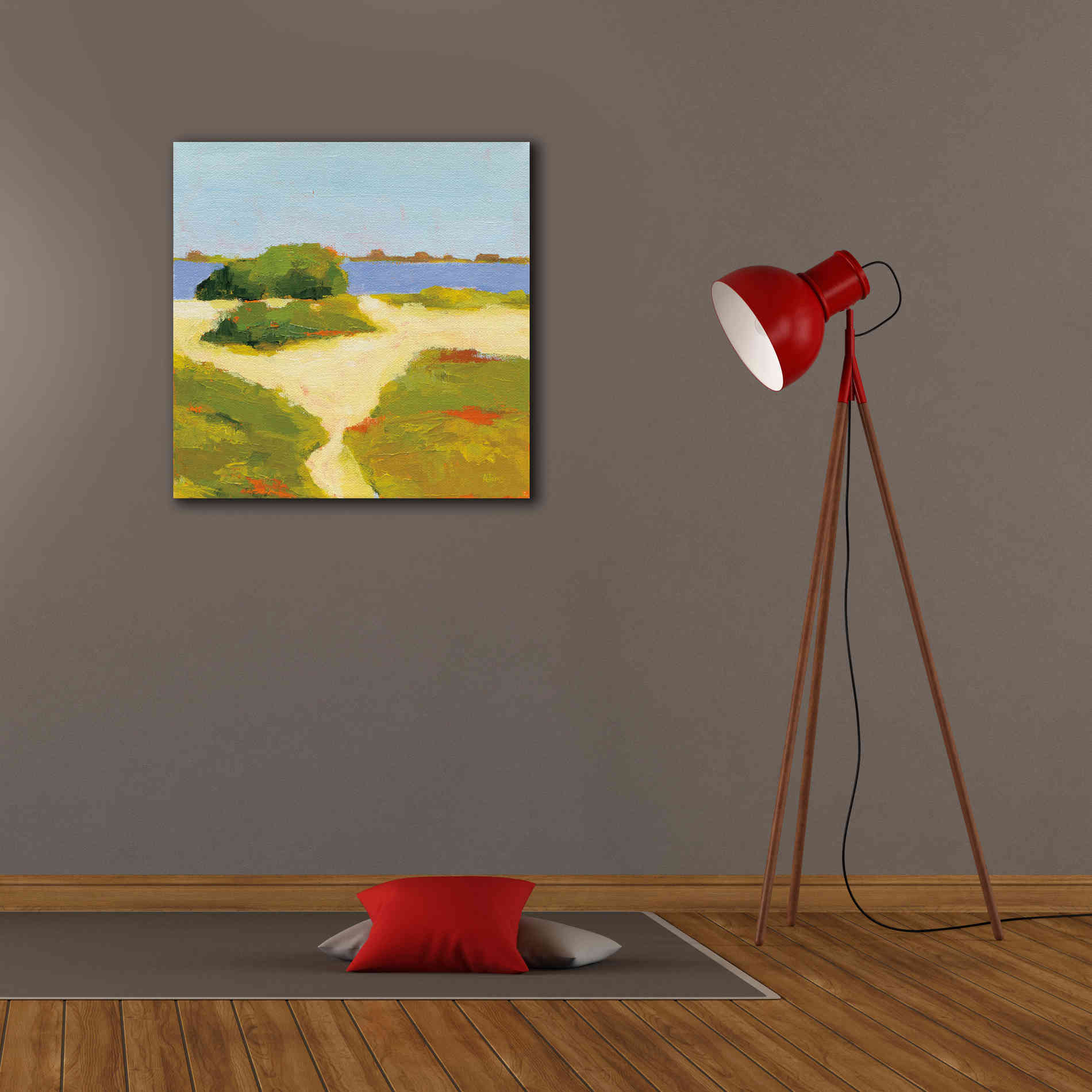 'Path to the Beach' by Phyllis Adams, Canvas Wall Art,26 x 26