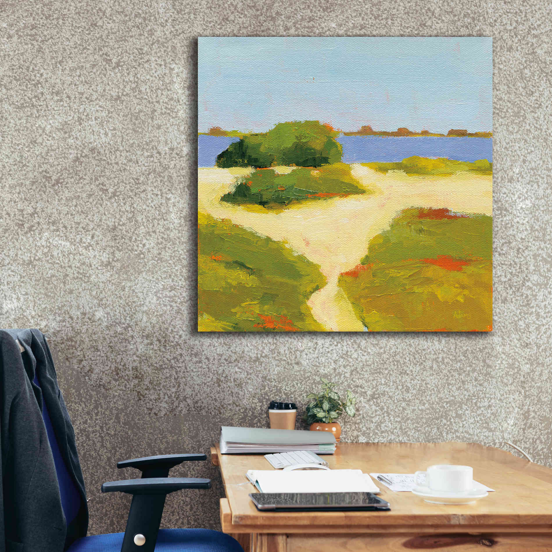 'Path to the Beach' by Phyllis Adams, Canvas Wall Art,37 x 37