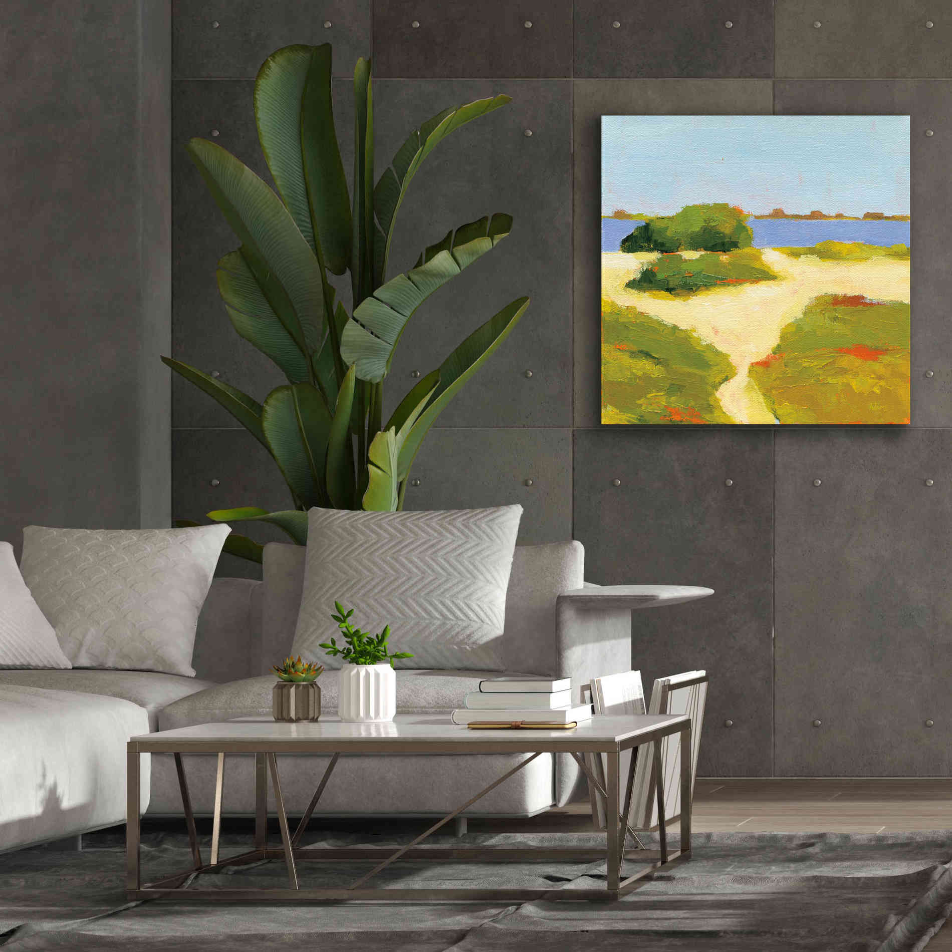 'Path to the Beach' by Phyllis Adams, Canvas Wall Art,37 x 37