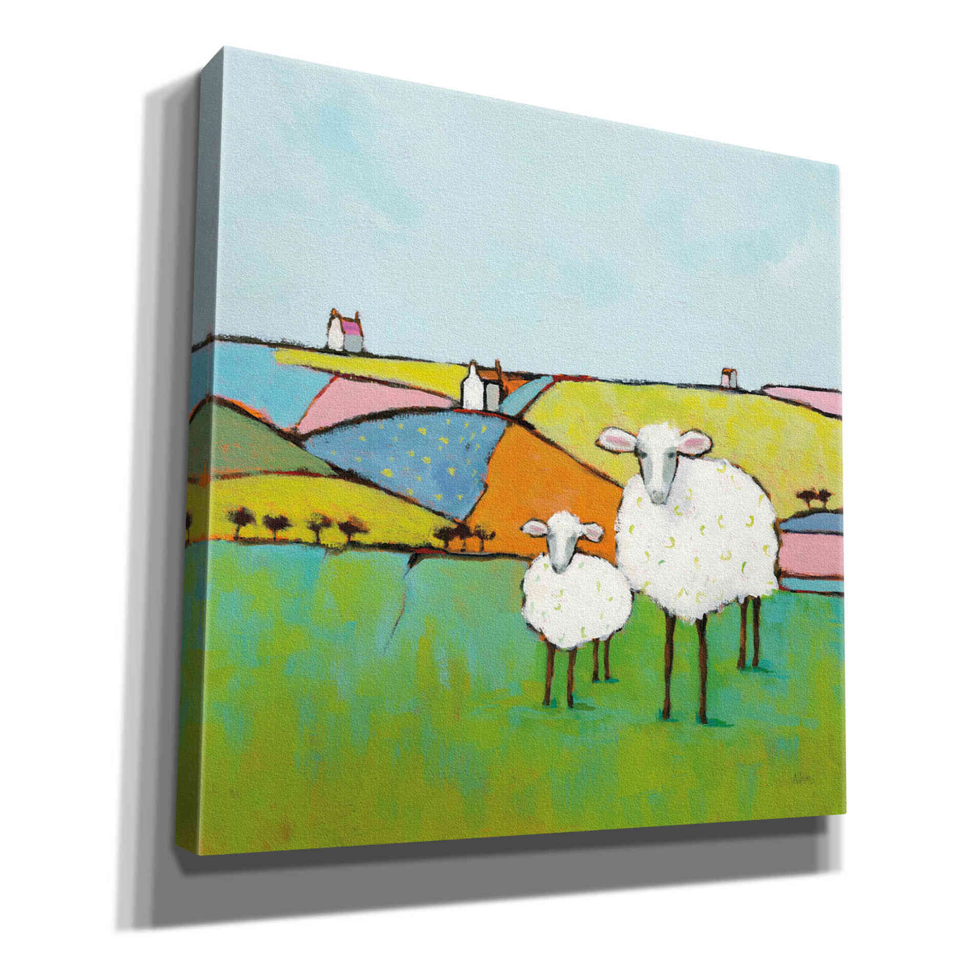 'Sheep in the Meadow II' by Phyllis Adams, Canvas Wall Art