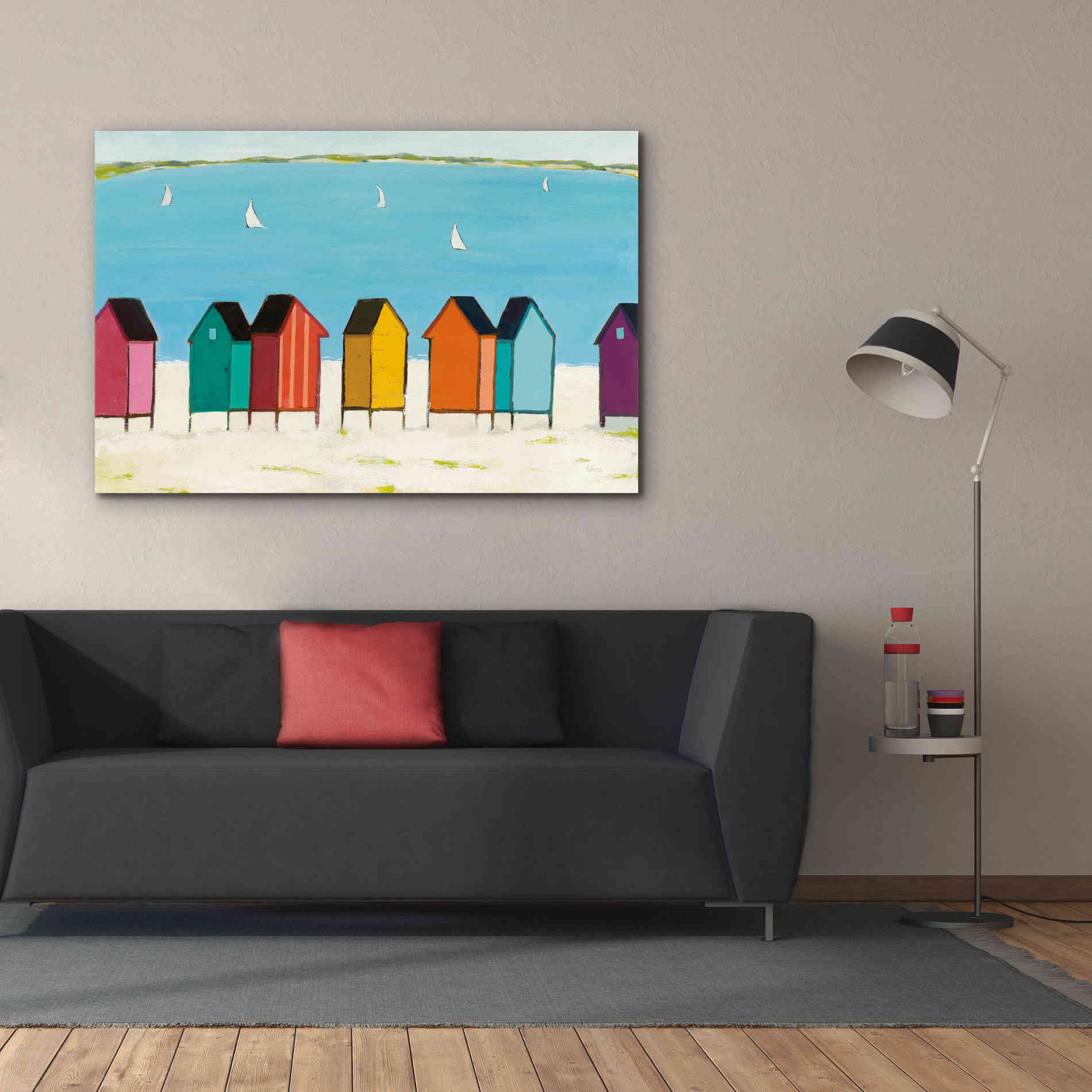 'Cabanas I' by Phyllis Adams, Canvas Wall Art,60 x 40