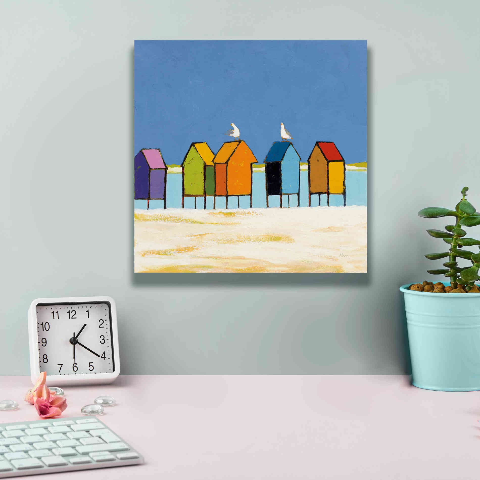 'Cabanas II' by Phyllis Adams, Canvas Wall Art,12 x 12