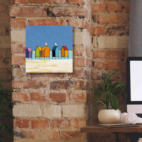 Image of 'Cabanas II' by Phyllis Adams, Canvas Wall Art,12 x 12