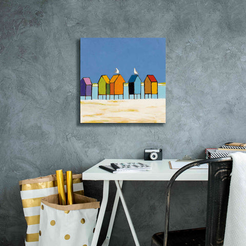 Image of 'Cabanas II' by Phyllis Adams, Canvas Wall Art,18 x 18