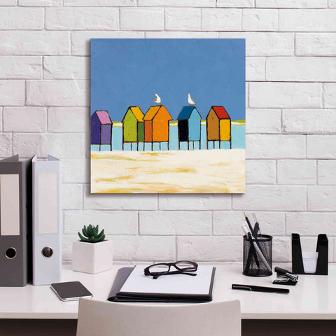 Image of 'Cabanas II' by Phyllis Adams, Canvas Wall Art,18 x 18