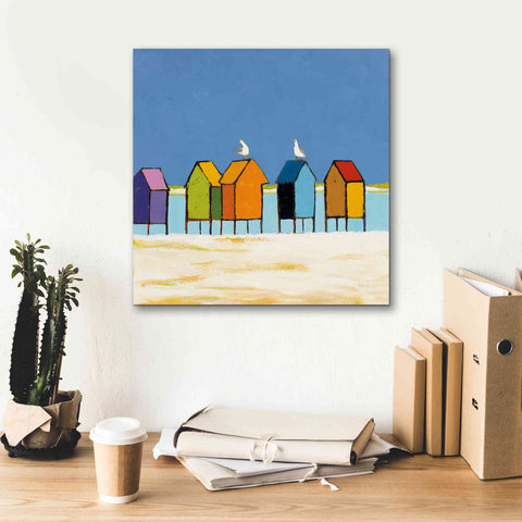 Image of 'Cabanas II' by Phyllis Adams, Canvas Wall Art,18 x 18