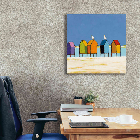 Image of 'Cabanas II' by Phyllis Adams, Canvas Wall Art,26 x 26