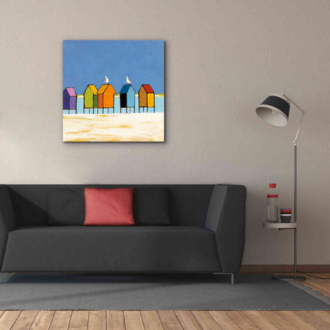 Image of 'Cabanas II' by Phyllis Adams, Canvas Wall Art,37 x 37