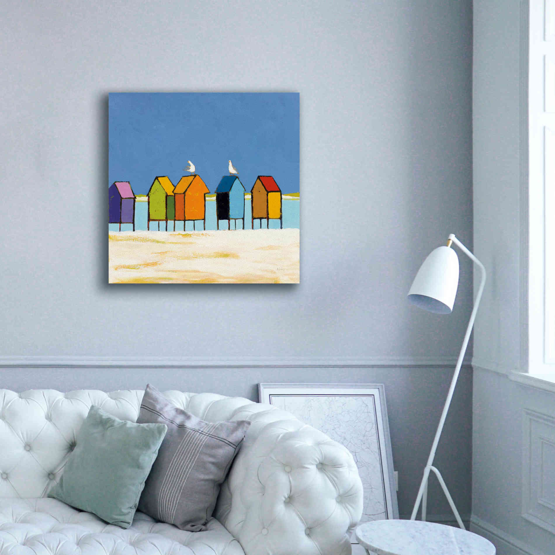 'Cabanas II' by Phyllis Adams, Canvas Wall Art,37 x 37