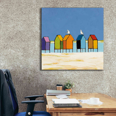 Image of 'Cabanas II' by Phyllis Adams, Canvas Wall Art,37 x 37