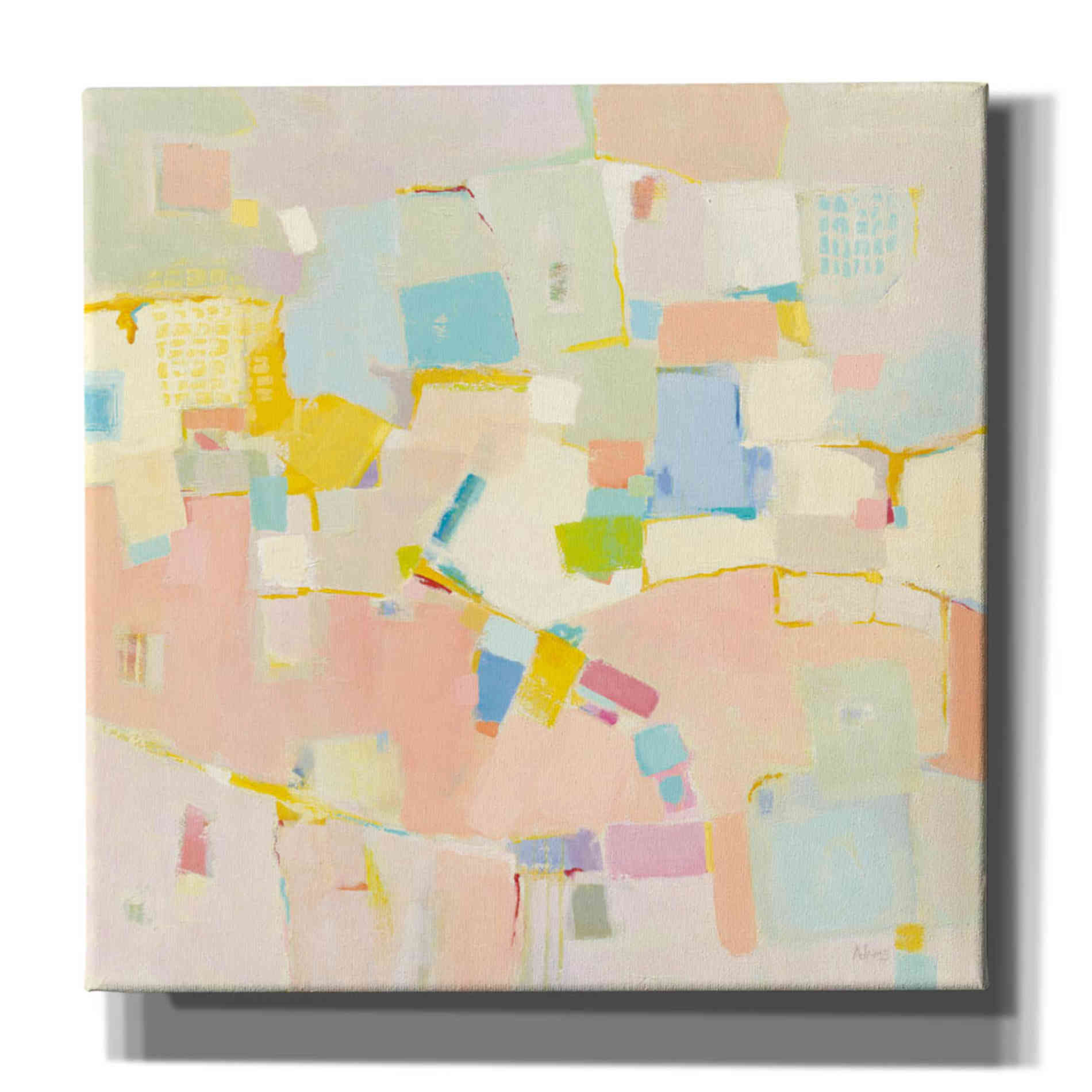 'Block Party' by Phyllis Adams, Canvas Wall Art