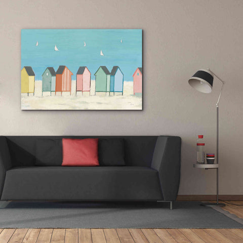 Image of 'Cabanas I Pastel' by Phyllis Adams, Canvas Wall Art,60 x 40