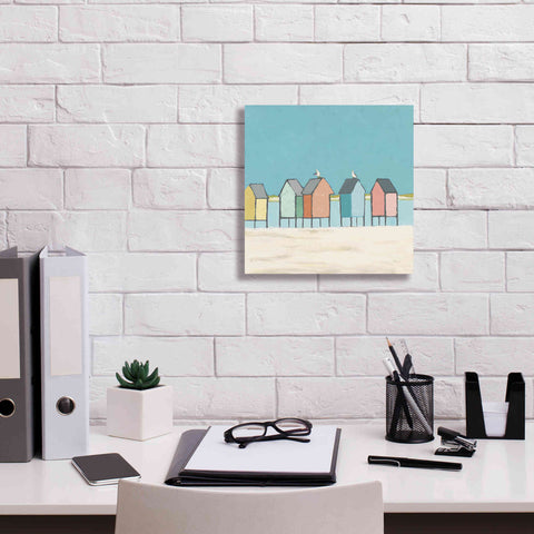 Image of 'Cabanas II Pastel' by Phyllis Adams, Canvas Wall Art,12 x 12