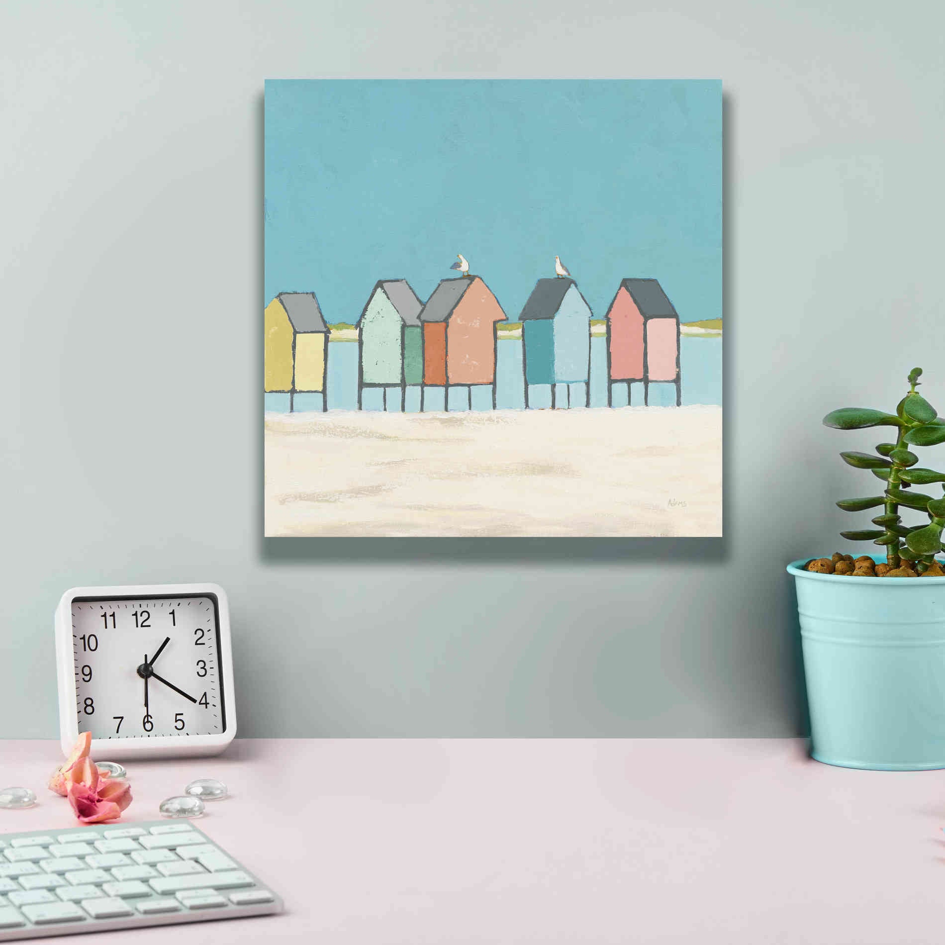 'Cabanas II Pastel' by Phyllis Adams, Canvas Wall Art,12 x 12