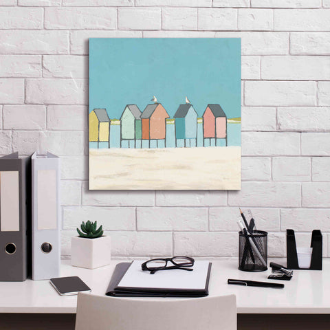 Image of 'Cabanas II Pastel' by Phyllis Adams, Canvas Wall Art,18 x 18