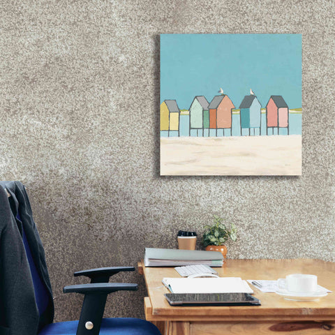 Image of 'Cabanas II Pastel' by Phyllis Adams, Canvas Wall Art,26 x 26