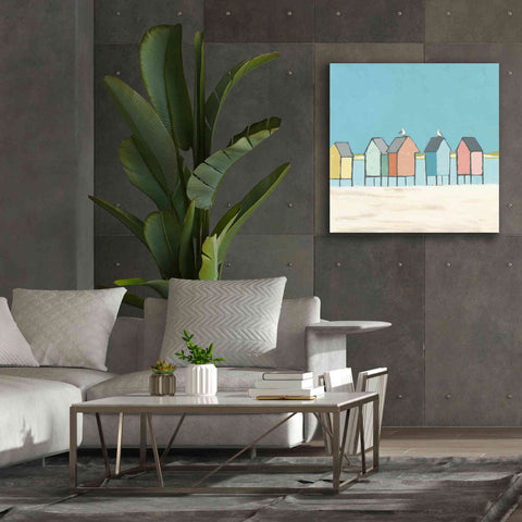 Image of 'Cabanas II Pastel' by Phyllis Adams, Canvas Wall Art,37 x 37