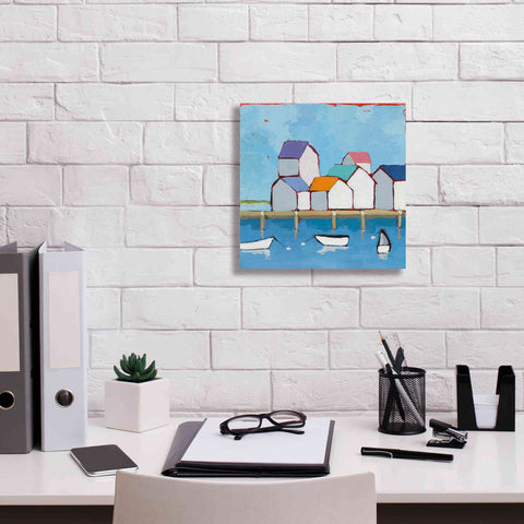 Image of 'The Wharf' by Phyllis Adams, Canvas Wall Art,12 x 12