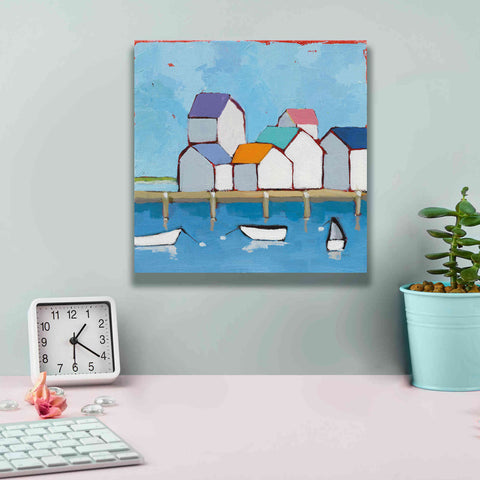 Image of 'The Wharf' by Phyllis Adams, Canvas Wall Art,12 x 12