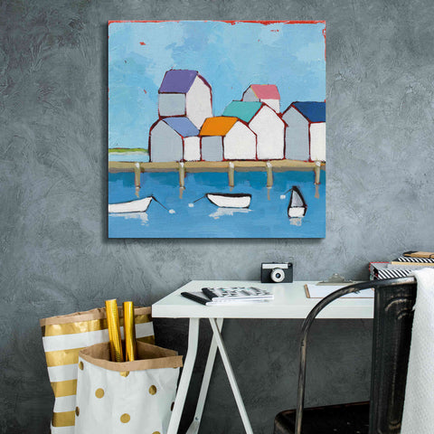 Image of 'The Wharf' by Phyllis Adams, Canvas Wall Art,26 x 26