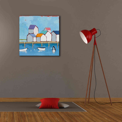 Image of 'The Wharf' by Phyllis Adams, Canvas Wall Art,26 x 26