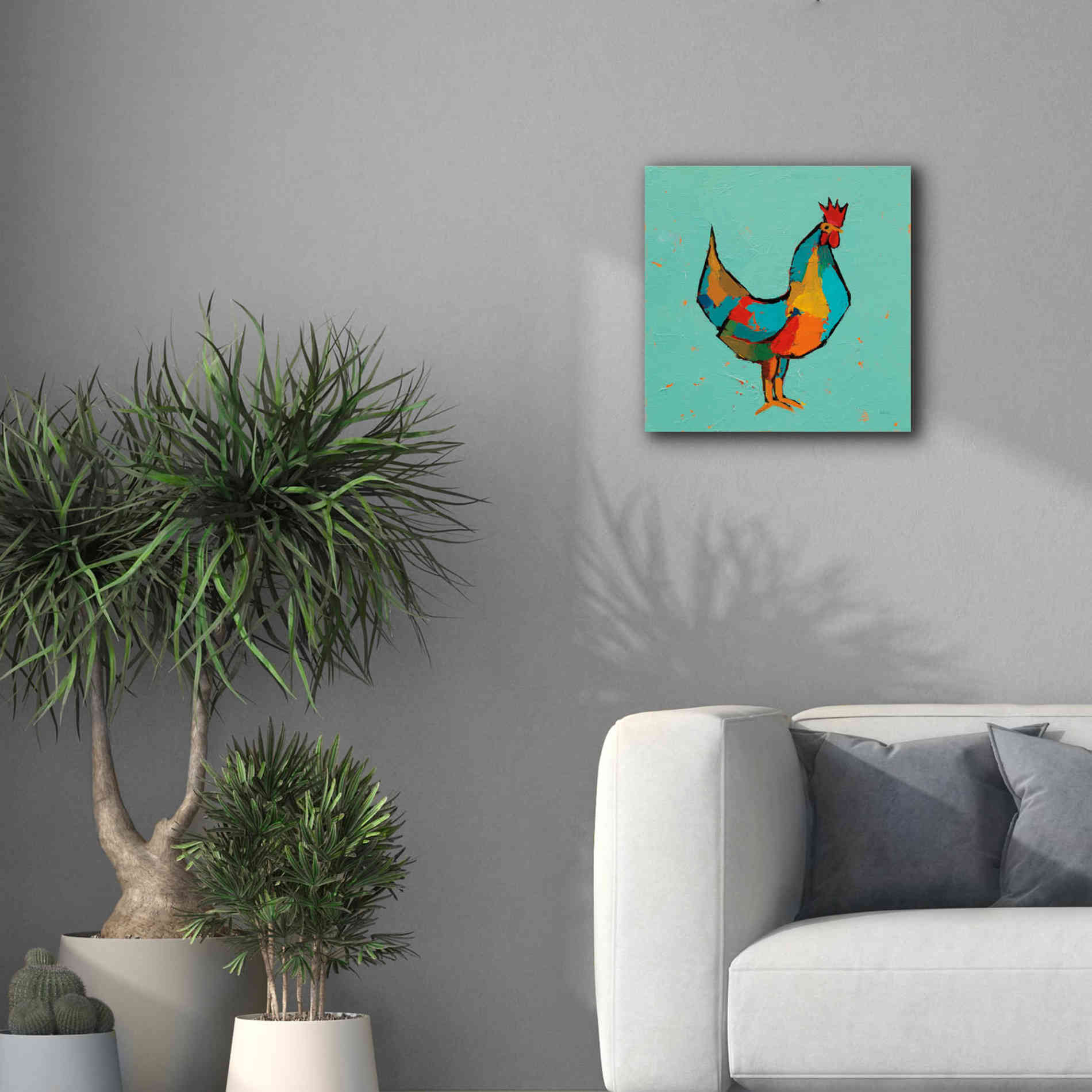 'The Strutter' by Phyllis Adams, Canvas Wall Art,18 x 18