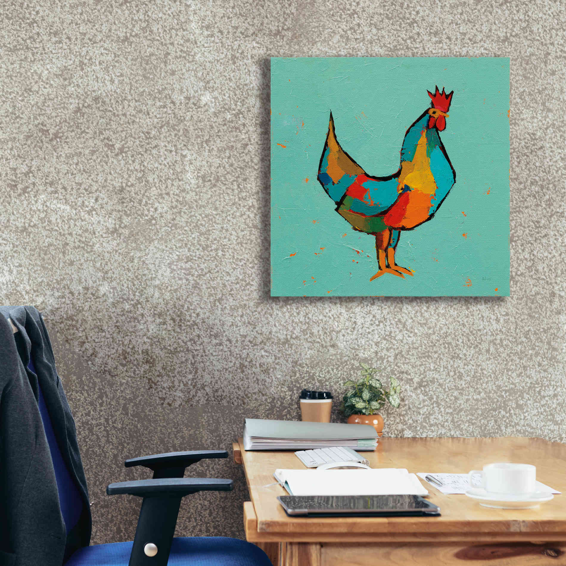 'The Strutter' by Phyllis Adams, Canvas Wall Art,26 x 26
