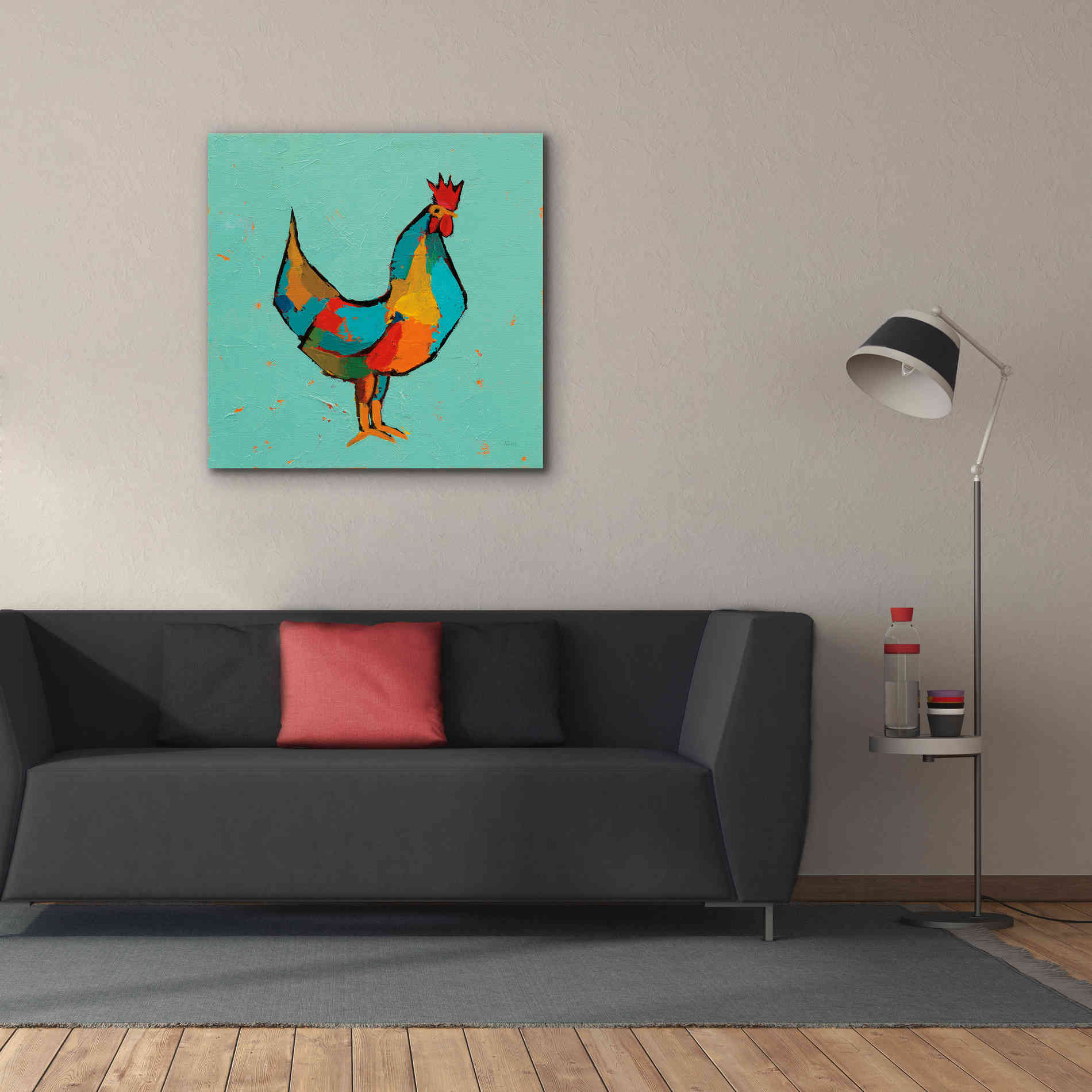 'The Strutter' by Phyllis Adams, Canvas Wall Art,37 x 37