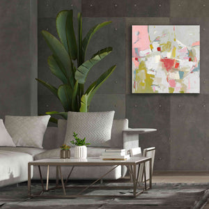 'And All That Jazz Pink' by Phyllis Adams, Canvas Wall Art,37 x 37